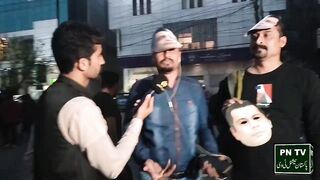 Journalists on road of lahore