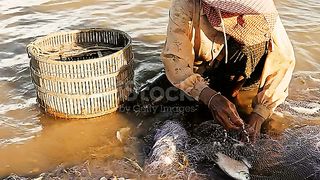Fishing in water