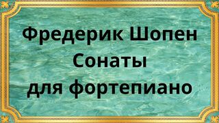 Фредерик Шопен Сонаты для фортепиано / Frederic Chopin Piano Sonata