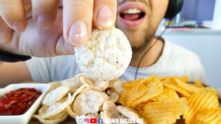 ASMR *EXTREME CRUNCH* RICE CHIPS VS POTATO CHIPS | EATING SOUNDS (NO TALKING) MUKBANG