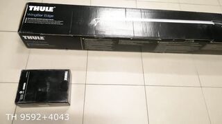 Roof rack bar with flush railing Thule Wingbar Edge Fiat 500X
