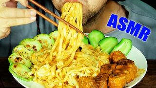 ASMR HOMEMADE FOOD NOODLES + MEATBALLS with VEGETABLES | EATING SOUND (NO TALKING) MUKBANG