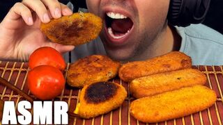 ASMR CHEESE TONKATSU + POTATO PIES | EATING SOUND (NO TALKING) MUKBANG