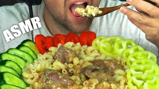 ASMR HOMEMADE FOOD | MACARONI + FRIED LIVER | EATING SOUND (NO TALKING) ???? BEST SOUND
