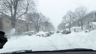 Snow in Montreal Canada