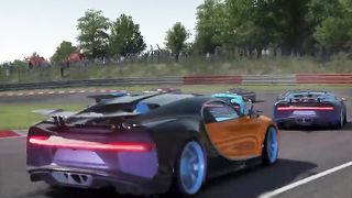 Bugatti Chiron Hypercar at Nordschleife