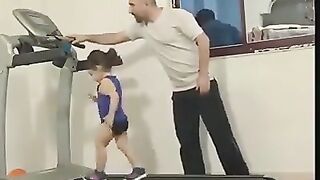 Small girl running