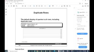 SQL Distinct and Describe Function CH-1 Lecture-9