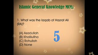 5 Islami Questions __ Islamic Knowledge __ Riddles About Islam __ General Knowledge quiz