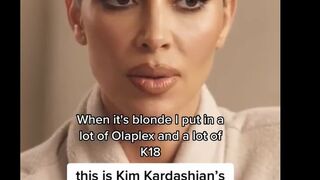 how kim kardashian does her hair