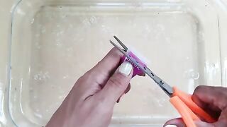 Rainbow Cloud Slime Mixing Random Into Slime! Satisfying Slime Video ASMR.