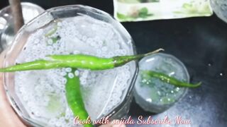 Hari Mirch Wala Nimbu Pani . Spicy green chilli Sharbat