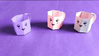 Paper cup making creative work