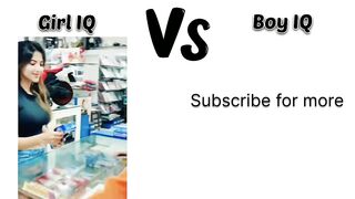 Girl Vs Boy IQ???????????? #memes||boys vs girls funny vedio