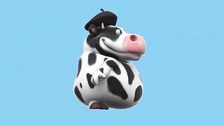 Animation cow video