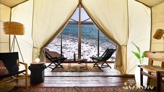 Relaxing Beach House Ambience: Soothing Sounds of the Ocean Waves