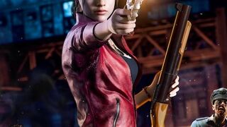 Resident Evil 2 Remake: Leon Meet with Claire Redfield and Run