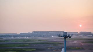 Japan airport I beautiful sunset view on japan airport I japan airlines