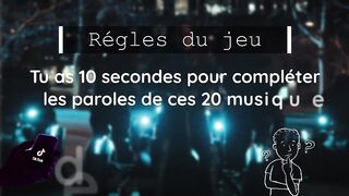 TERMINE LES PAROLES MUSIQUES DE TIKTOK [QUELLE SERA TA NOTE SUR 20?