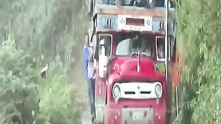 Most Dangerous mountain roads In The World, Heavy Equipment Truck Skill Driving 2023