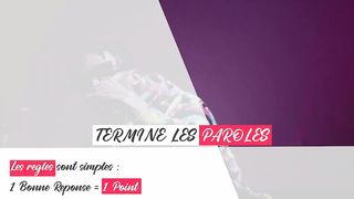 Termine les paroles 2023/ Auras-tu la Moyenne? Niveau Moyen