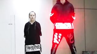 LITTLE NINJA GIRL DANCE ????⭐️ Neon Mode Tuzelity Shuffle ????????.