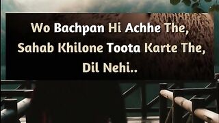 Bachpan kitna acha tha whatsapp status #status #whatsapp #sad