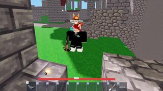 i 1v1 kid in Roblox bedwars