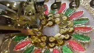 Computerised embroidery work