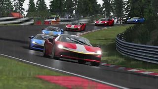 Ferrari SF90 Stradale Hypercar Jump Racing at Nordschleife