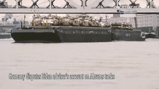 Glory to Ukraine! More than a dozen American Abrams military tanks left Germany for Ukraine. Video 2023