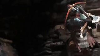 God of War 4: Kratos Climbing mountain with the Atreus