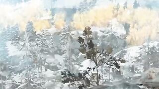 God of War 4: Kratos Climbing Mounta with Atreus Beautiful View