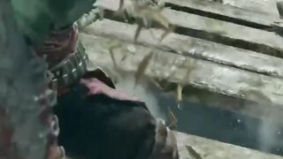 God of War 4: Kratos Save Atreus at the Broken Bridge