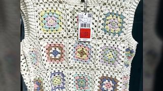 Crochet Knitting Fancy blouse top Designe