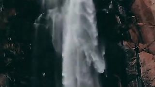 Beautiful Khamosh Waterfall Kharmang