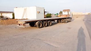 Why is flatbed truck used?