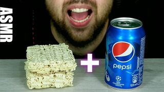 ASMR NOODLES + PEPSI | EATING SOUND (NO TALKING) ???? BEST SOUND