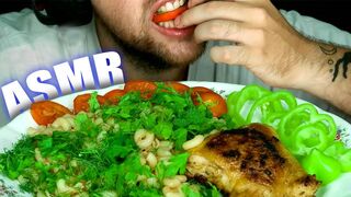 ASMR HOT FRIED CHICKEN + NOODLES + VEGETABLES | EATING SOUND (NO TALKING) ???? BEST SOUND