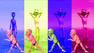 funny alien dance
