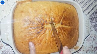 A delicious basbousa cake with corn flour || Easy basbousa recipe