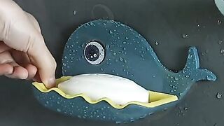 Whale fish shape soap holder