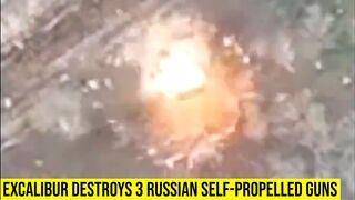 Ukrainian M777s hit three Msta-S self-propelled guns