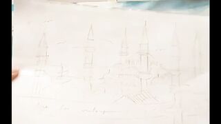 Blue mosque painting