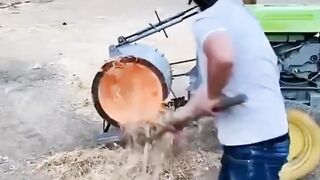 Machine and people work video