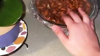 Tick Tock making almond milk