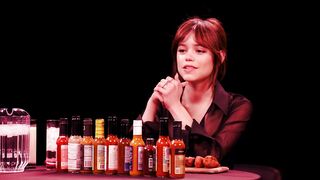 Jenna Ortega Doesn’t Flinch While Eating Spicy Wings | Hot Ones