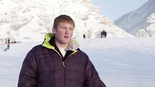 Saran Wrap Sledding 1000fps