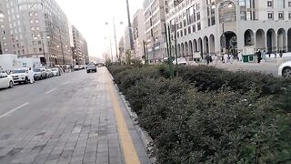 Walking umrah..beautiful view of Madina Roads
