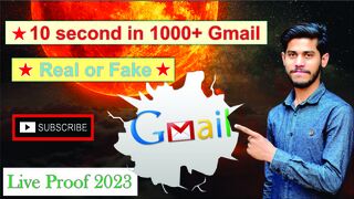10 second me 1000+ Gmail generate l Real or Fake l MNG Mentor
